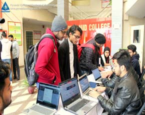 Participants getting registers for Hackathon-PCBT- As many as 27 teams from various colleges and universities, participated with a count of more than 155 candidates.